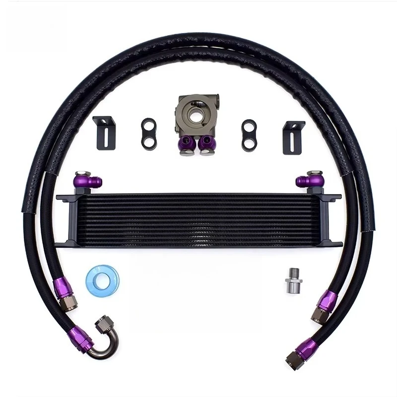 Aluminum 13 Row Oil Cooler Kit for Toyota GR Yaris Engine Oil Radiator Kit
