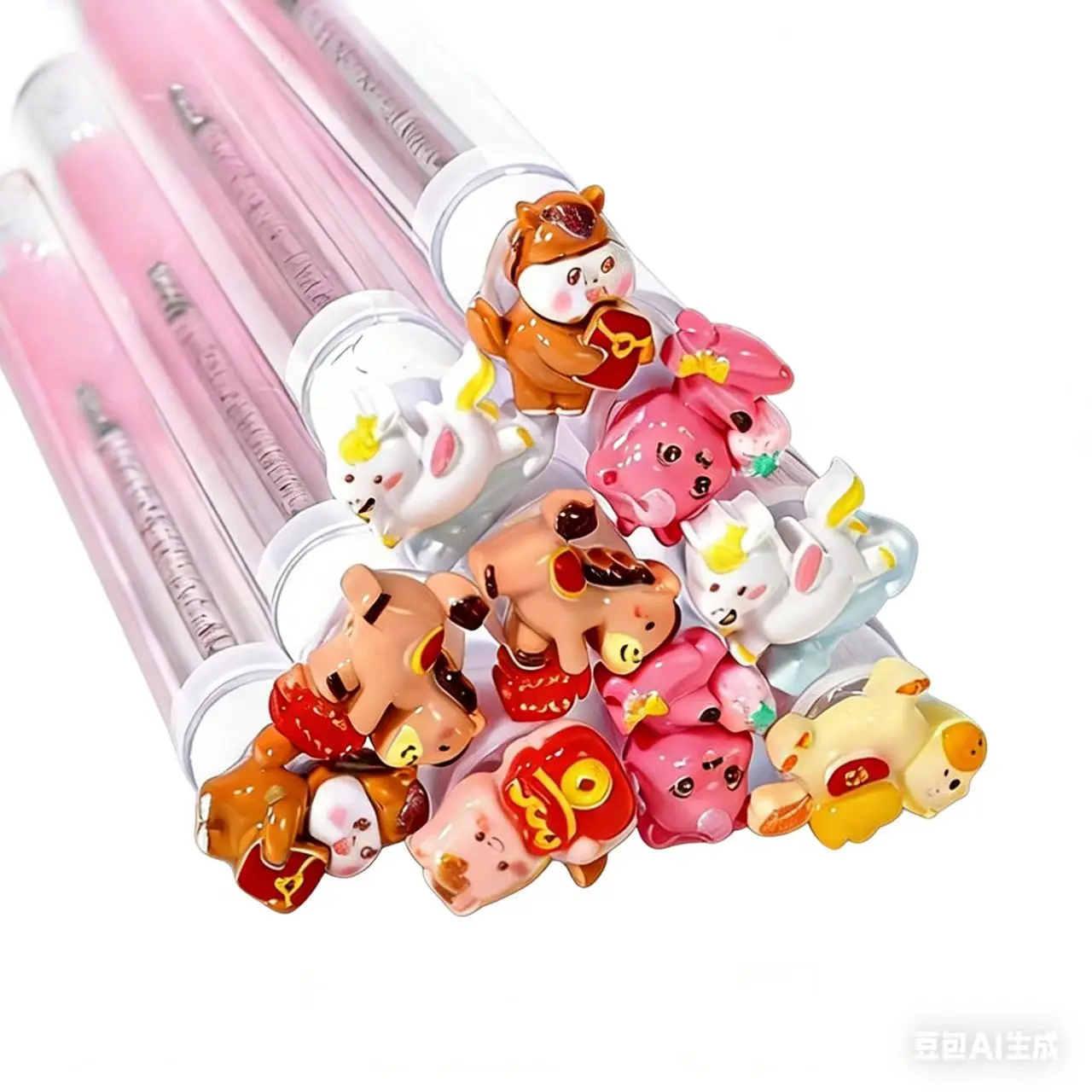 10pcs Eyelash Brushes with Tube, Reusable  Spoolies for Lash Extensions & Brows, Travel Beauty Applicators Portable Makeup Wand,