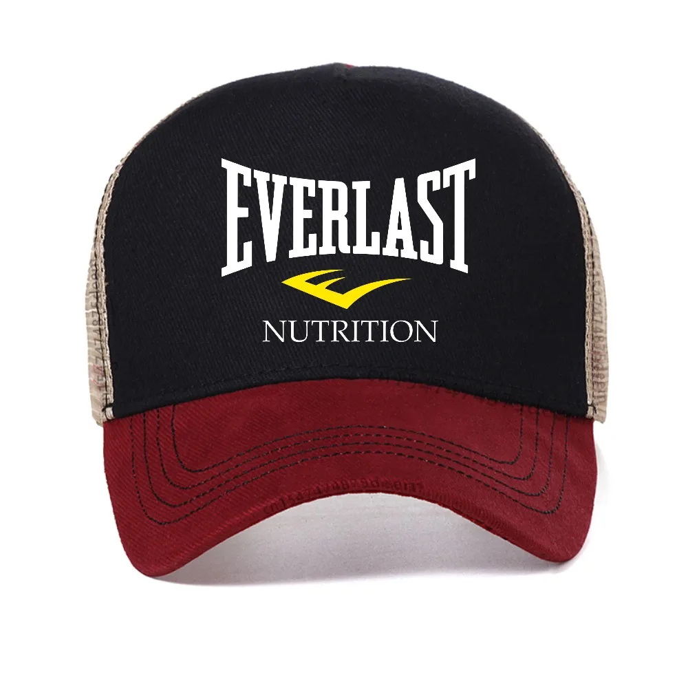 

EVERLAST BOXING print baseball cap men and Women's Summer Harajuku Street Fashion caps adjustable breathable mesh trucker hat
