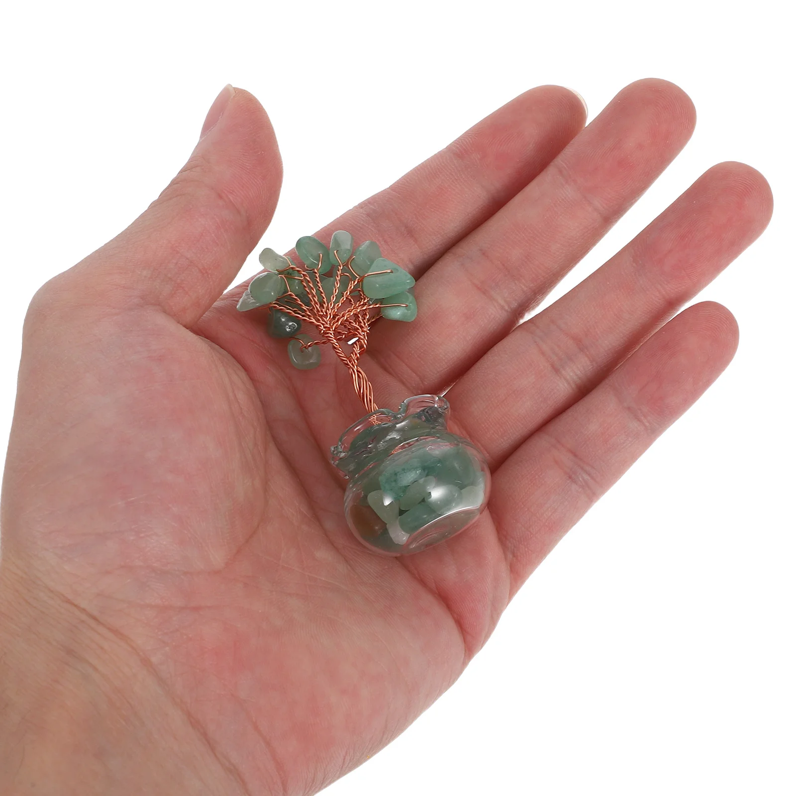 

12Pcs Mini Crystal Money Tree Fengshui Wealth Success Symbol Compact Decorative Desktop Mini Landscape Chinese New Year