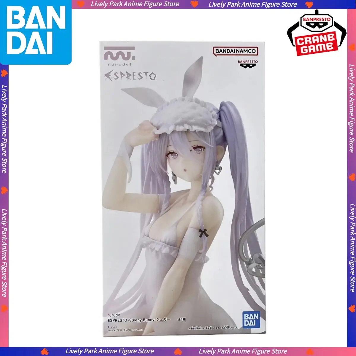 

BANDAI Original Boxed Rurudo ESPRESTO-Sleepy Bunny Eve Action Figures Girl Model Toys Besktop Decorate Collection Birthday Gifts