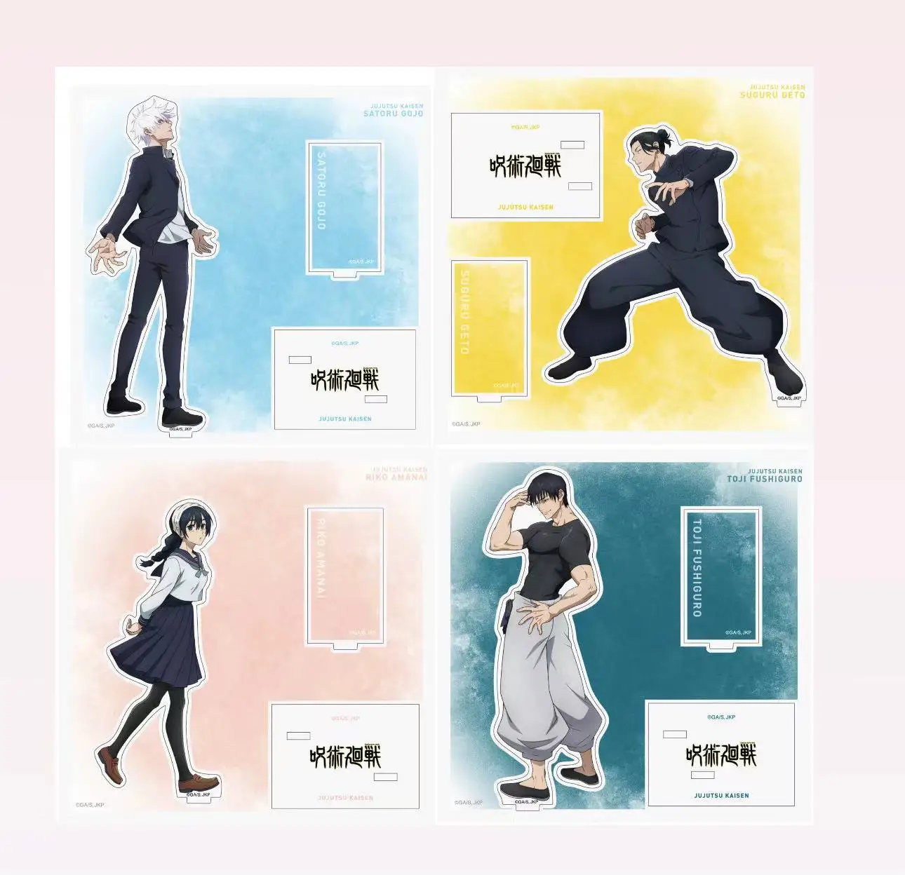 

Anime Riko Geto Suguru Gojo Satoru Toji Fushiguro Game 2 Acrylic Stand Doll Figure Model Plate Cosplay Toy Gift