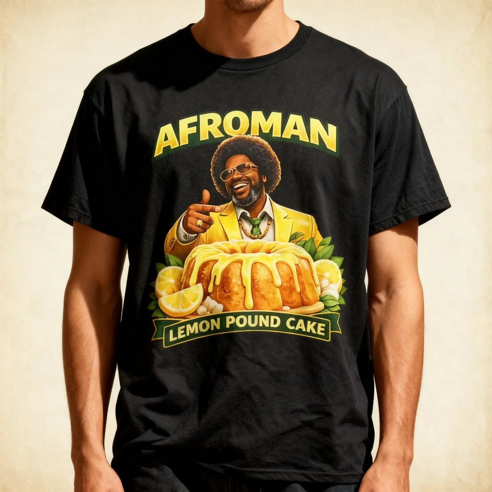 Afroman Lemon Pound Cake Funny Viral Meme Humor T-Shirt
