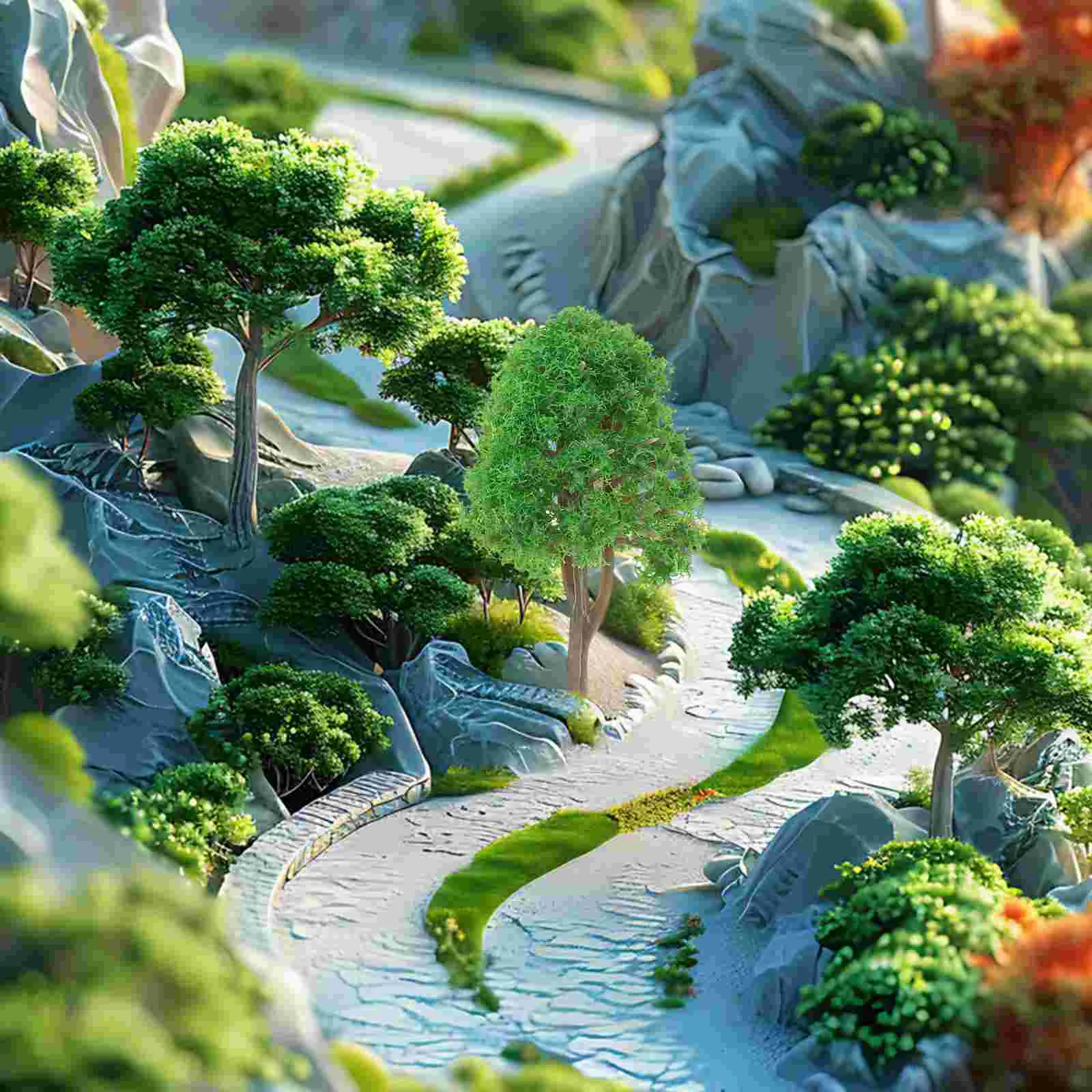 20pcs 1:150 Model Trees Train Scenery Landscape N Scale (Green) Landscape model tree Green model tree