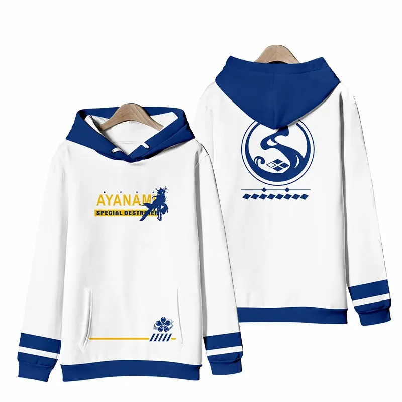 

2025-иiyi Games Azur Lane, костюмы USS Laffey, модная куртка с длинными рукавами, унисекс, толстовка с капюшоном, IJN Ayanami cos