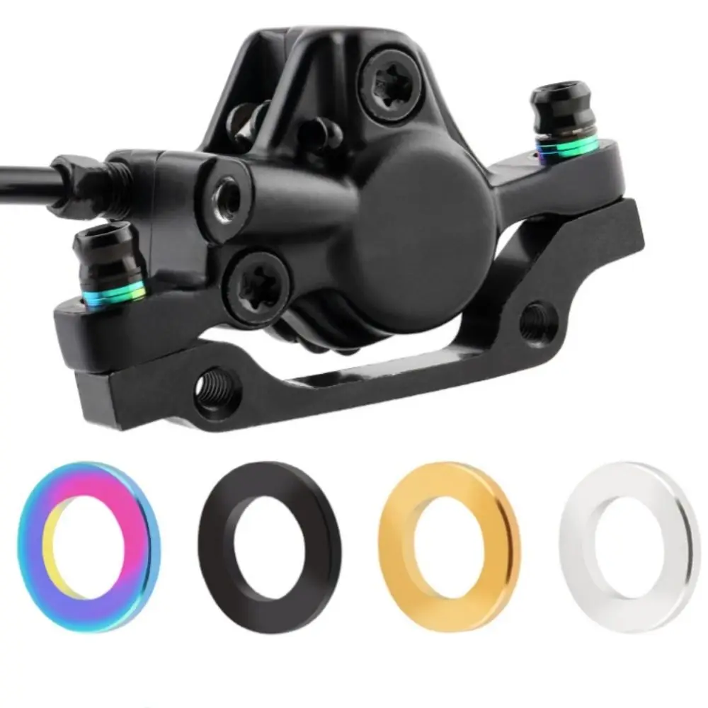 

M5/M6 Bike Brake Flat Washer Titanium Alloy Universal Bike Bolts Gasket Durable 5mm 6mm Bicycle Spacer Pads Seat Post