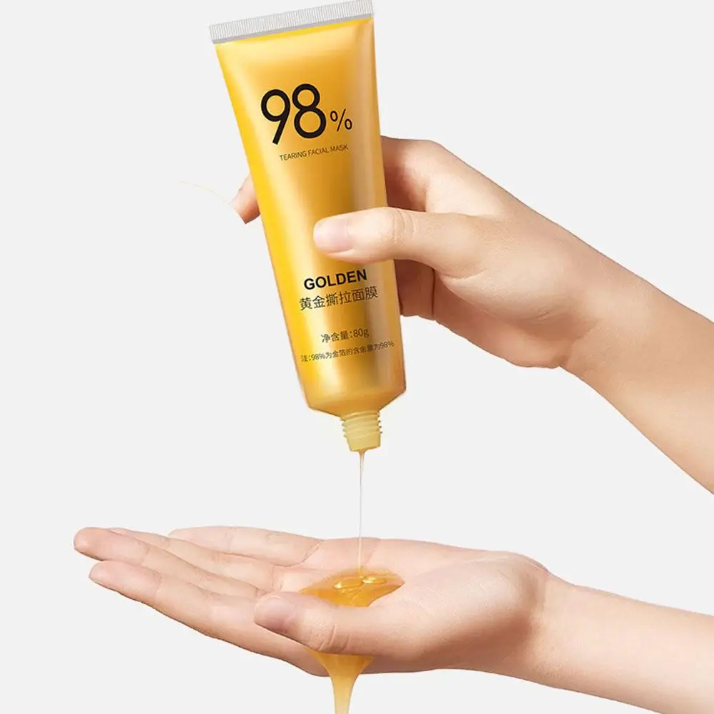 5PCS 24k Gold Foil Peel-Off Masque Firming facial mask for Women 98% Beilingmei Gold Foil Peel-Off Mask for Rough Large Pores