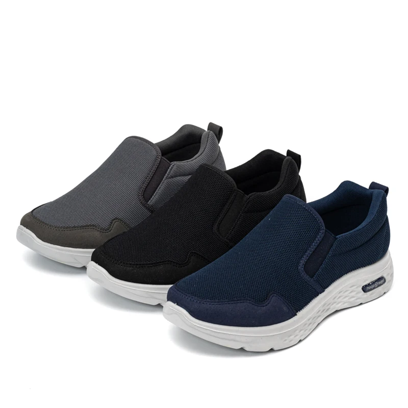 Men Sneakers Mesh Breathable Men Shoes Slip On Sport Shoes Non-Slip Casual Male Walking Shoes