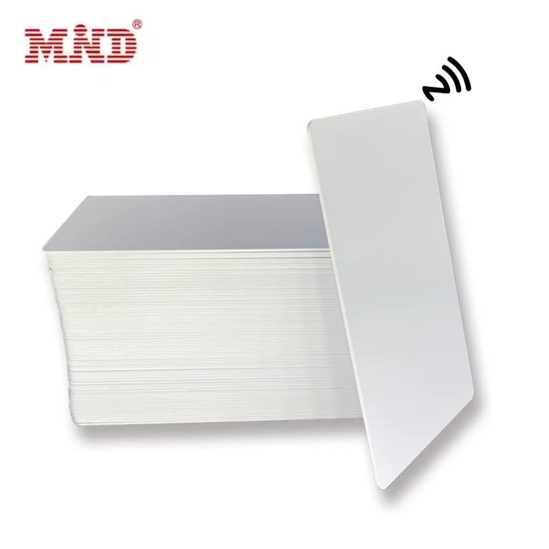 

100pcs a lot Inkjet Printable Nfc Blank PVC ID Cards Ntag213/Ntag215/Ntag216 Rewritable White PVC Rfid Nfc business Card Custom