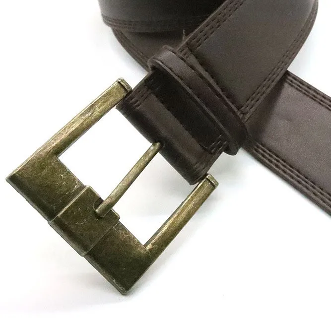 2025 New Fashion Retro Leather Belt for Women Cowhide  Belts with Trendy Square Alloy Buckle Ideal for Dresses and Jeans