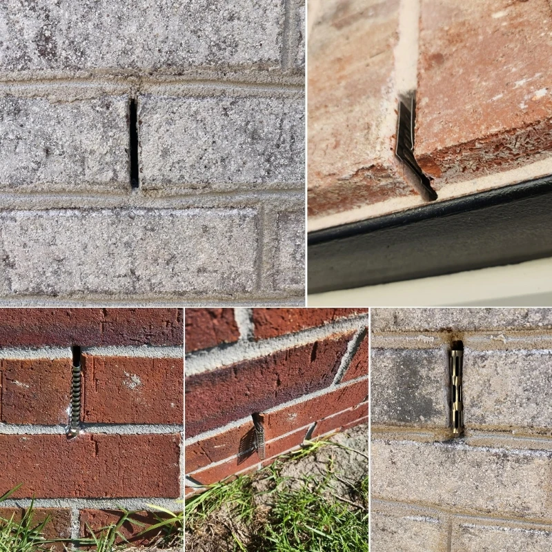 40 ชิ้นใช้หลายเหล็ก Weep Hole ครอบคลุมติดตั้งง่ายระบายอากาศ Solution ผนังภายในป้องกันความชื้นสำหรับอิฐ