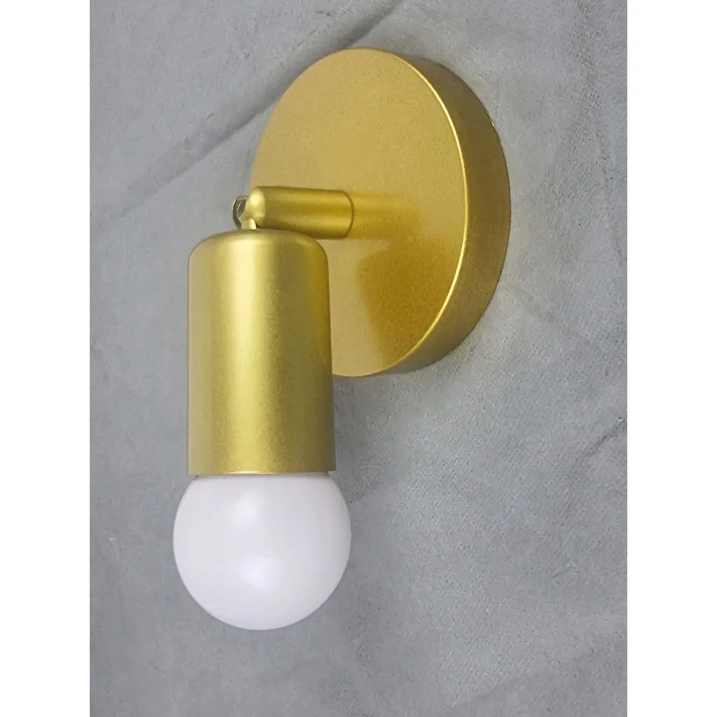 

Metal Wall Lights Gold Case With E27 7W LED Bulbs 3colors Lightings Changable