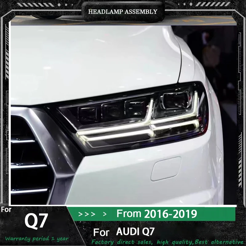 

Car Styling Head Lamp For Audi Q7 2016 2017 2018 2019 LED Front Headlight DRL Turn Signal Light Assembly Modified Accessories