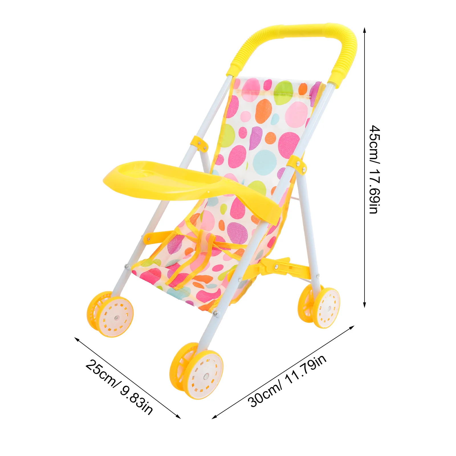 รถเข็นเด็กน้ำหนักเบา ขนาดกะทัดรัด แบบจำลองรถเข็นเคลื่อนที่ได้ สำหรับเล่นสมมติการเดินทาง อุปกรณ์เสริมรถเข็นเด็กขนาดเล็ก