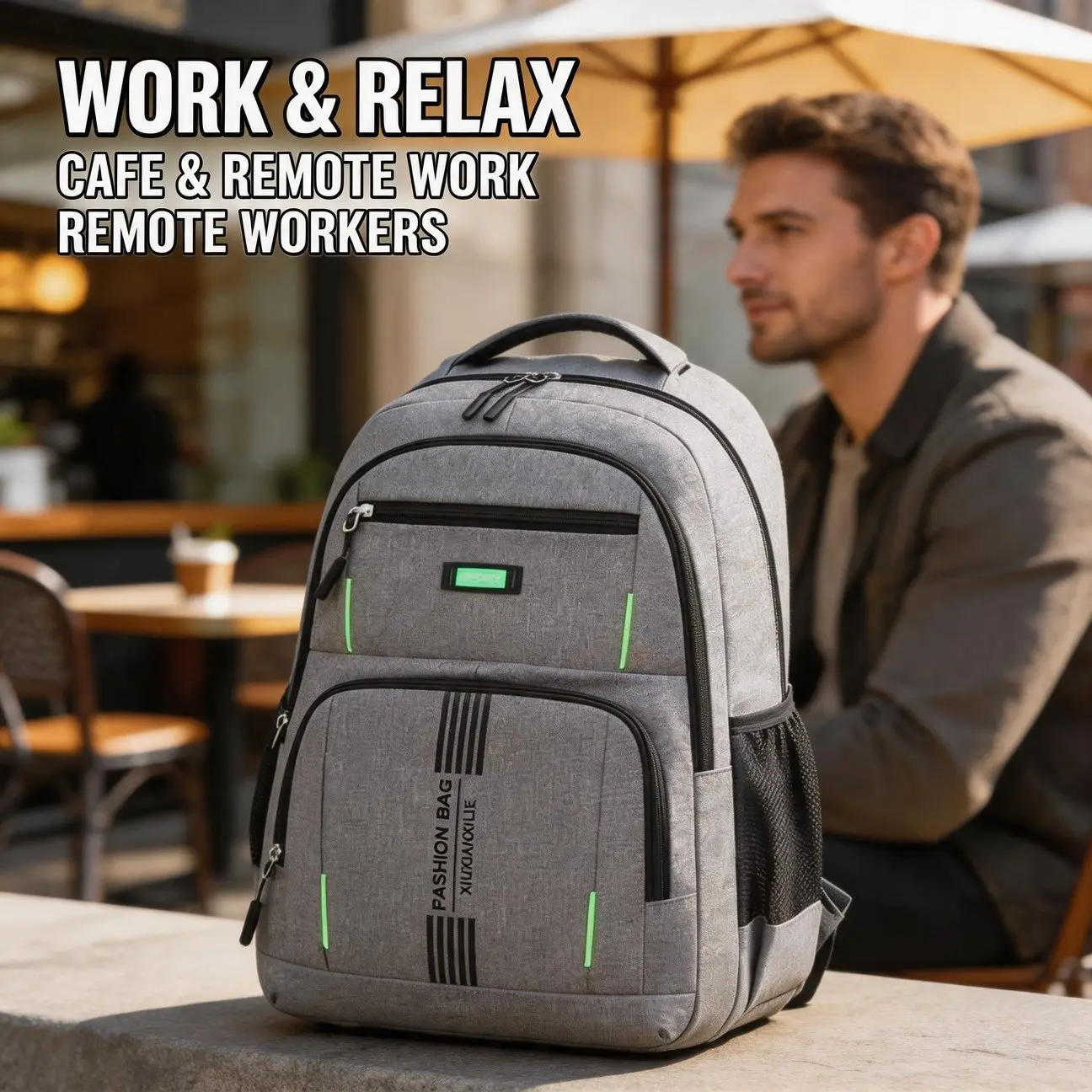 Simple Backpack Daily Commute Outdoor Travel With Laptop Compartment Utility Style