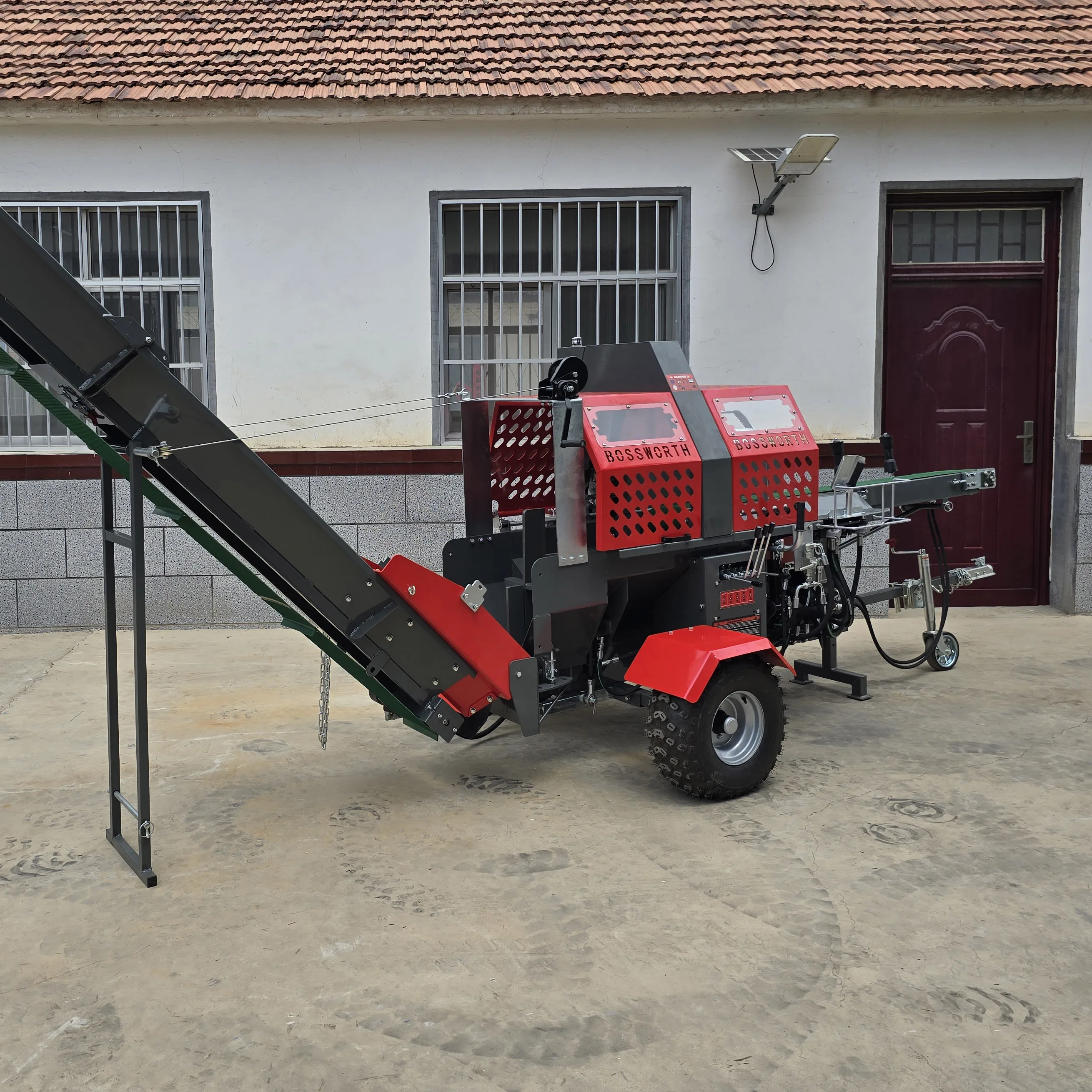 

Customized 20 Ton Automatic Forestry Machine Petrol Engine Log Splitter Wood Processor