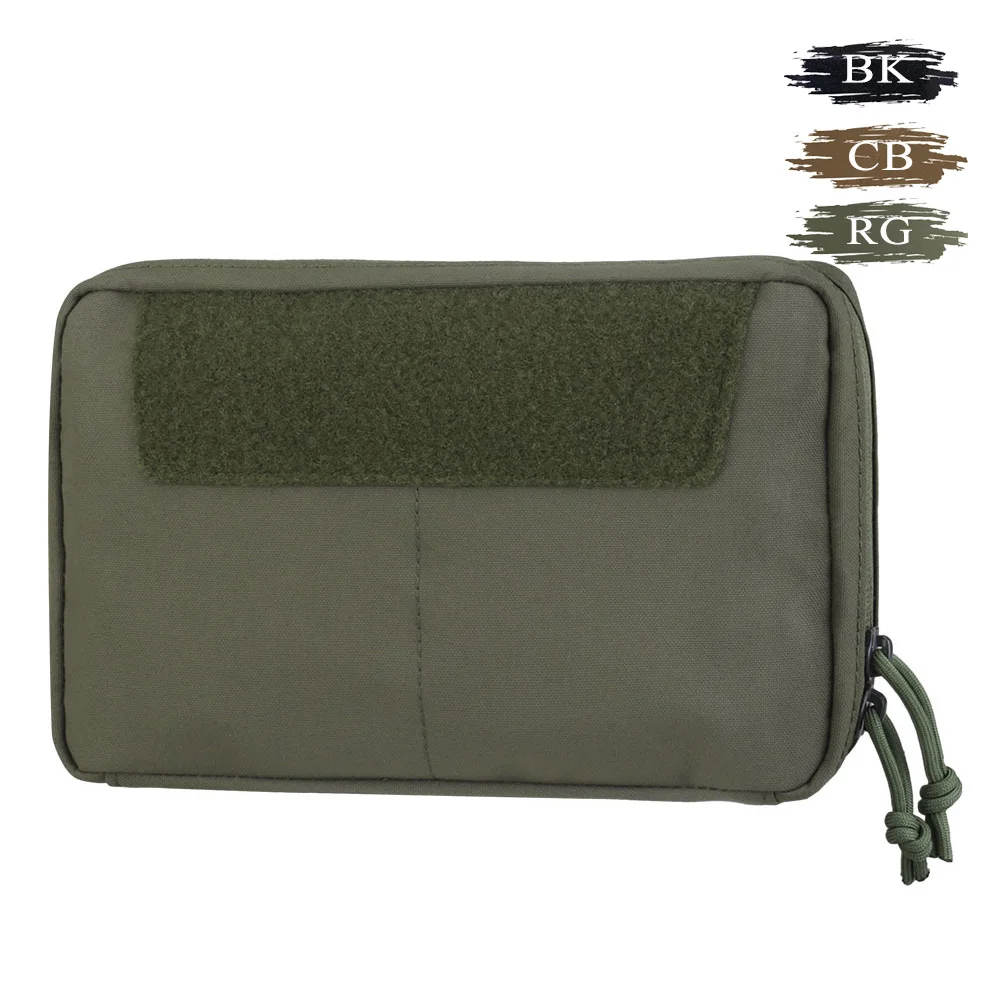 Two-Way Zipper ARC Pouch Nylon GP Admin Pouch MOLLE-Compatible for Plate Carrier Multi-Purpose Hunting Airsoft Accessories