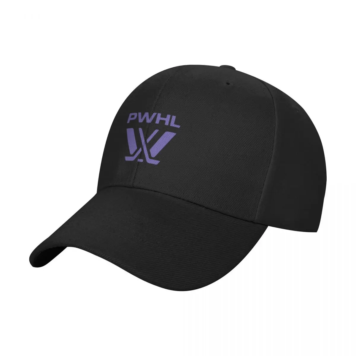 PWHL Logo Purple Baseball Cap Golf Cap Horse Hat Custom Cap Women's Hats Men's