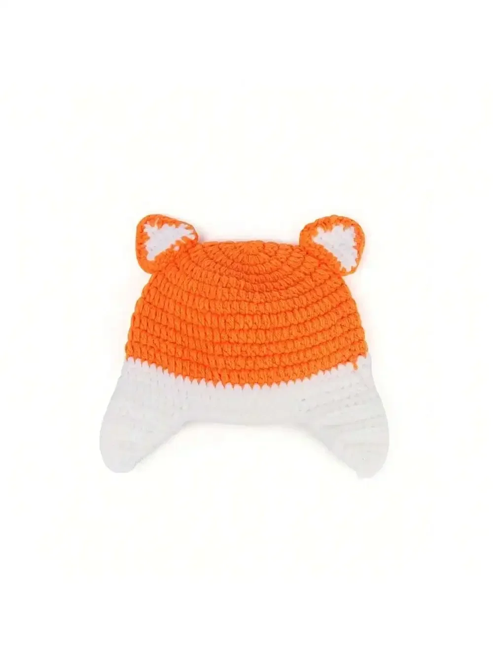 Animal Style Newborn Baby Crochet Knitted Fox Costumes Baby Photography Props Handmade Photo Outfit Baby Session Clothes