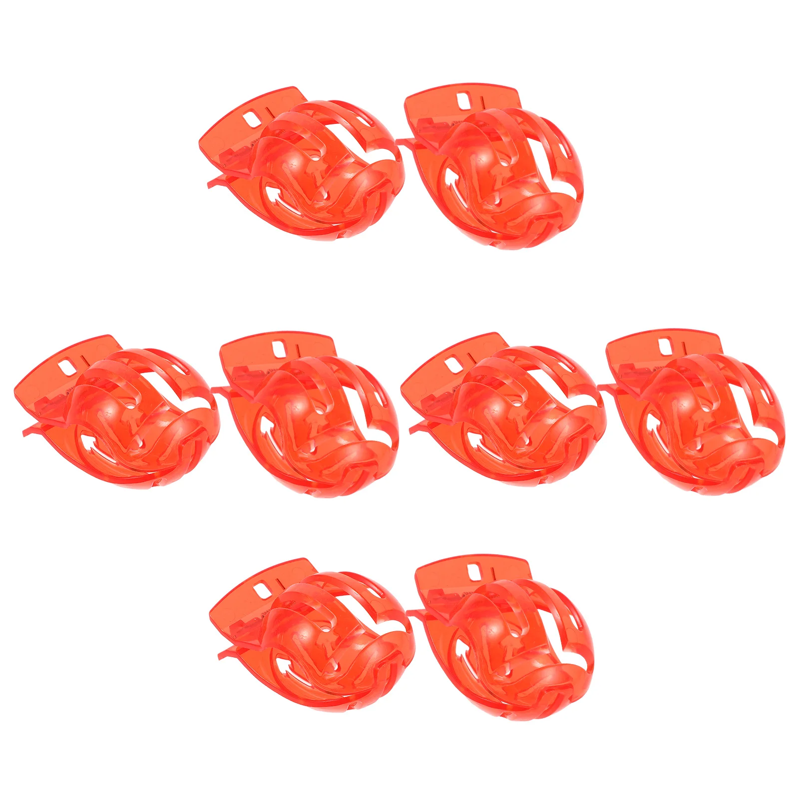 8pcs Ball Line Marker Clip Tool Reusable Plastic Putting Guide Portable Training Aid - Golf Ball Marking Stencil, Putting