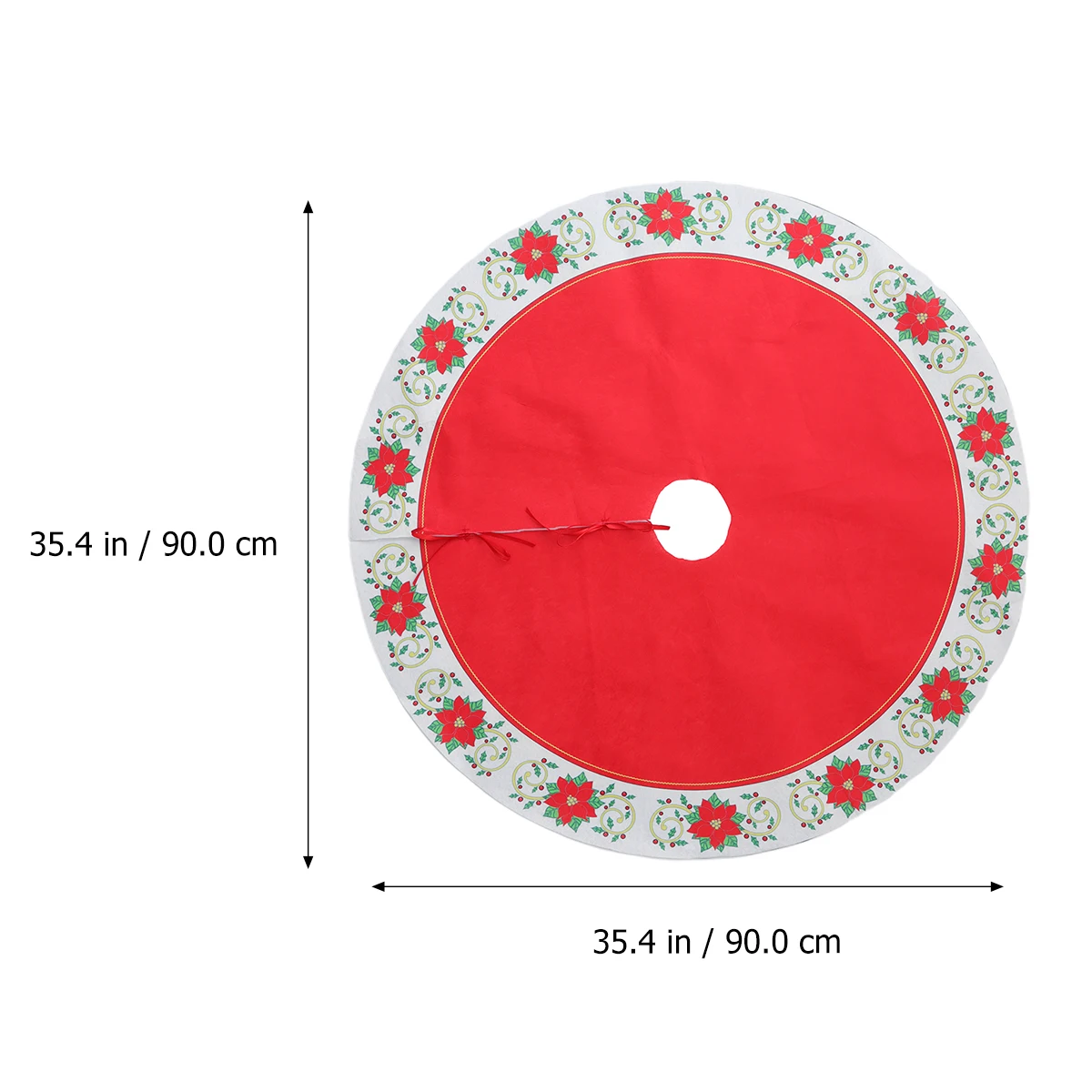 

Christmas Tree Skirt Holiday Cheerful Atmosphere Christmas Tree Apron Carpet Circle Xmas Trees Skirt Decorations