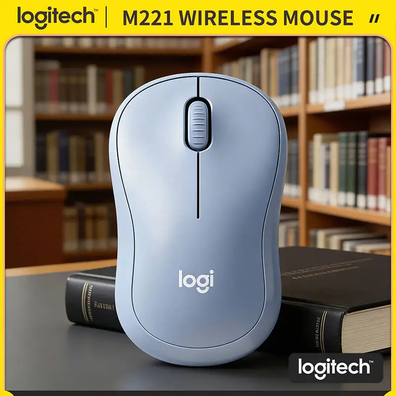 

Бесшумная эргономичная мышь Logitech M221 — радиус действия 10 м, USB, Plug-and-Play, портативная (75 г), 18 месяцев автономной работы, точное отслеживание движений