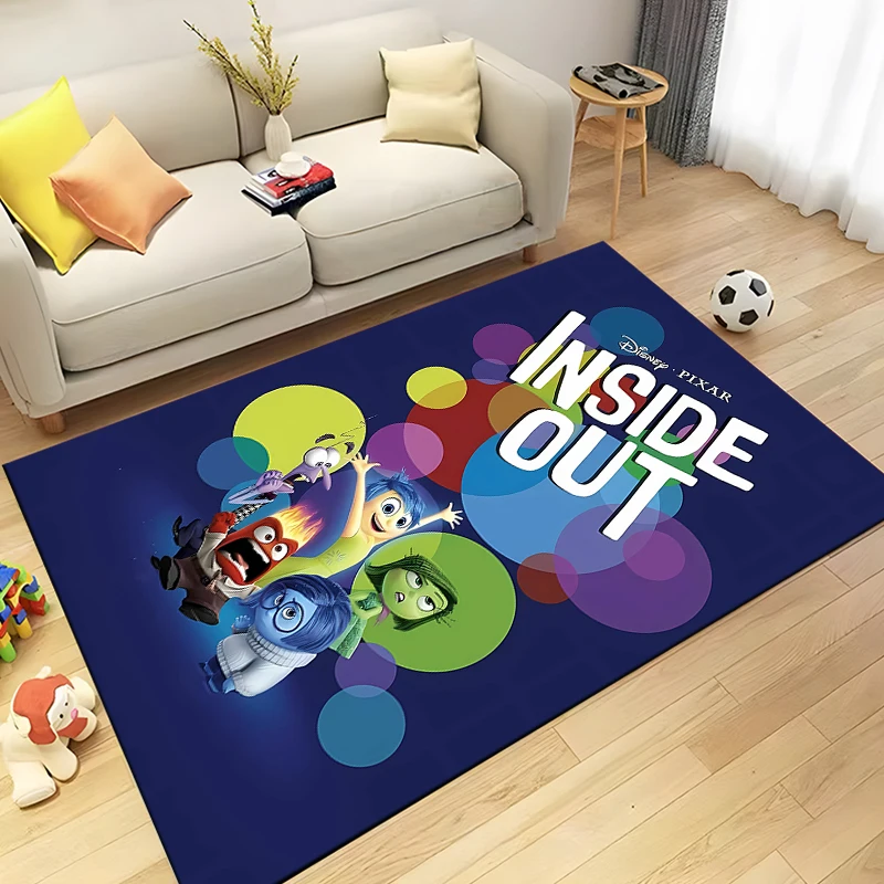 Disney Inside Out Carpet for Living Room Game Rugs Soft Floor Cartoon Rugs Bathroom Rug Mat Yoga Mat Home Decor Tapetes