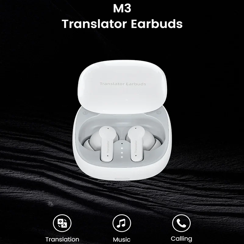 

M3 Language Translator Earbuds Languages Intertranslation Instant Voice Translator Real Time Wireless Bluetooth Earphone