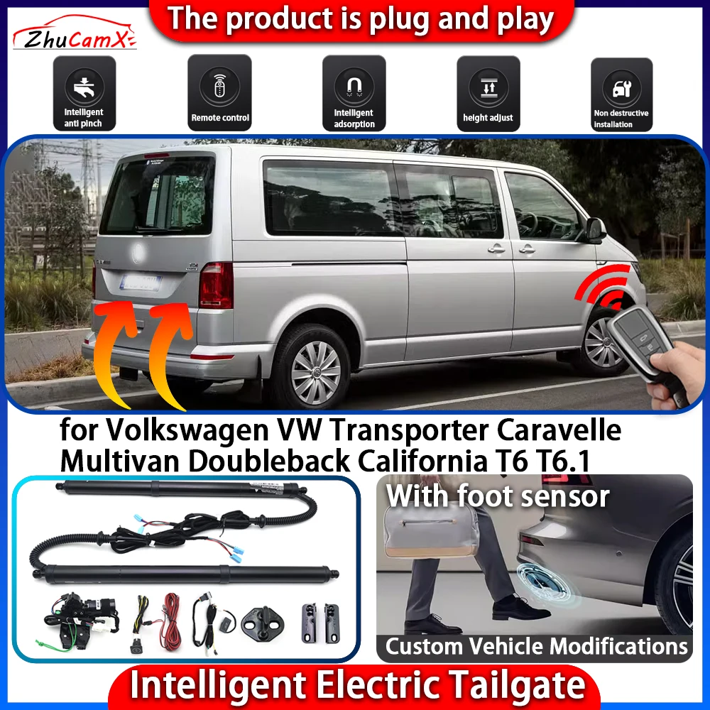 

Smart Powered Tailgate System for Volkswagen VW Transporter Caravelle Multivan Doubleback California T5 T5.1 T6 T6.1 Automatic