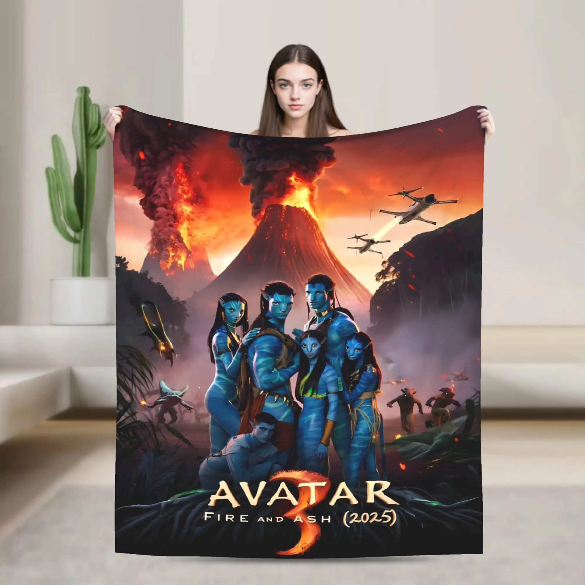 Avatar 2025 Blanket  Super Warm Funny Plush Throw Blanket For Kids Adult Living Room Flannel Bedspread Bed Cover