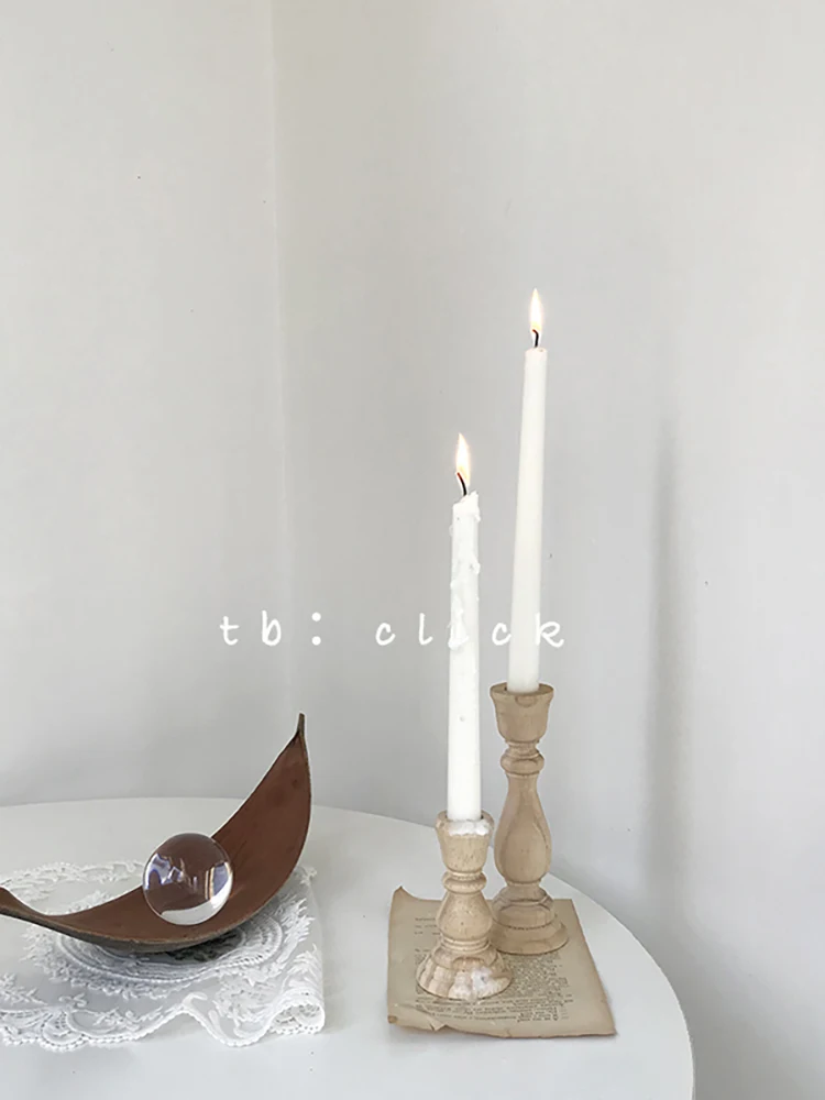 

Wood Centerpiece Candle Holder Gift Small Wedding Stand Candle Holder Candle Holder Living Room Bougeoir Home Decoration