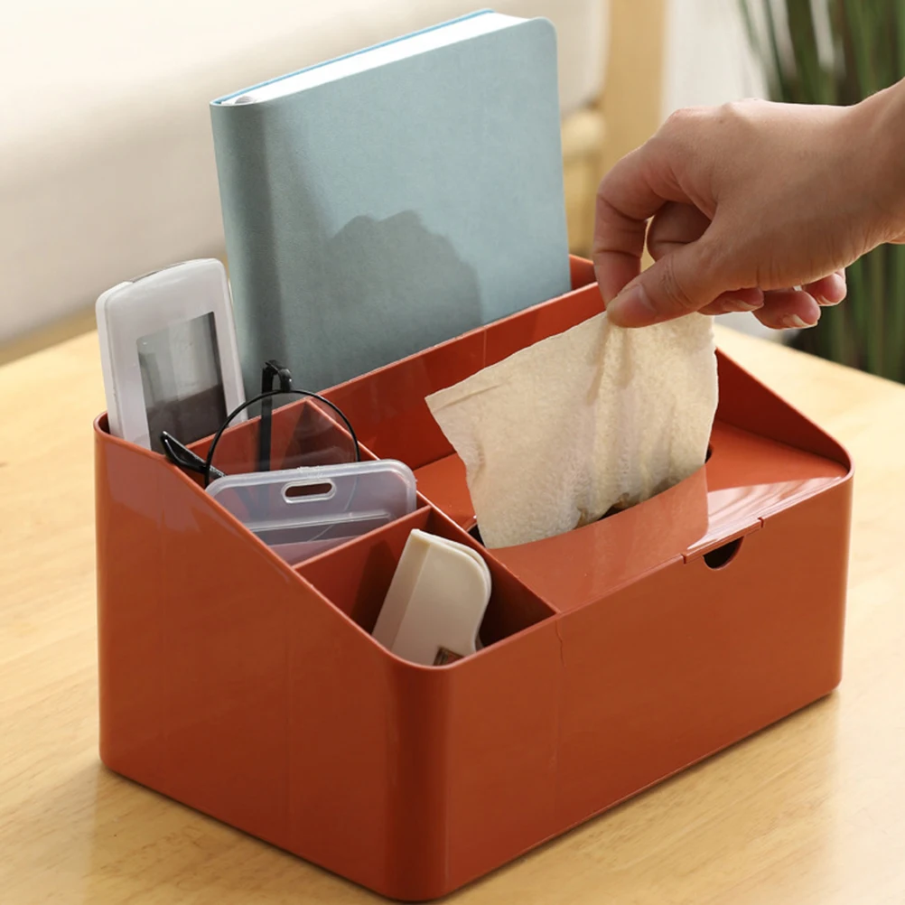 

Stylish Tissue Box Holder Paper Napkin Storage Container Easy Replace for Office Home Car Hotel Decorative