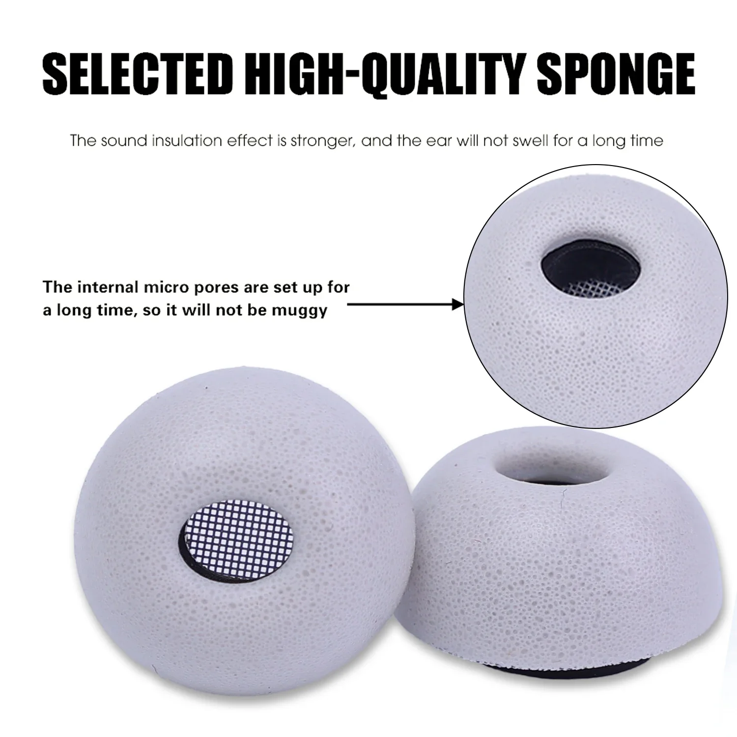 استبدال سماعات الأذن نصائح سيليكون سماعات الأذن رغوة الذاكرة لسامسونج غالاكسي براعم 3 برو 3Pro سماعات لاسلكية سدادات الأذن كم