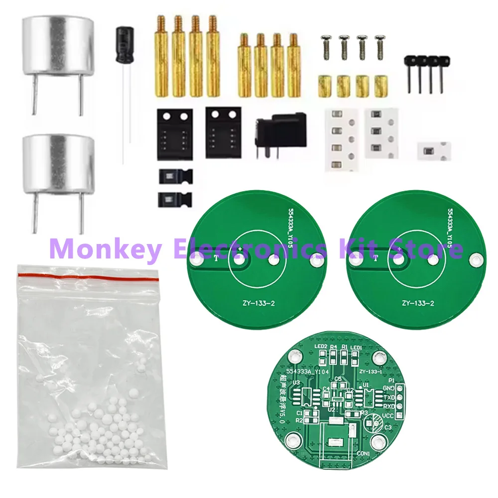 DIY Ultrasonic Levitation Kit Floating Standing Wave Control DIY Soldering Project Electronic Kit 12V Acoustic Suspension