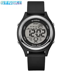 SYNOKE Digital Watch Colorful Children Seven Lights Watches Sport Students For Kids Waterproof Electronic Watch Shock Resist