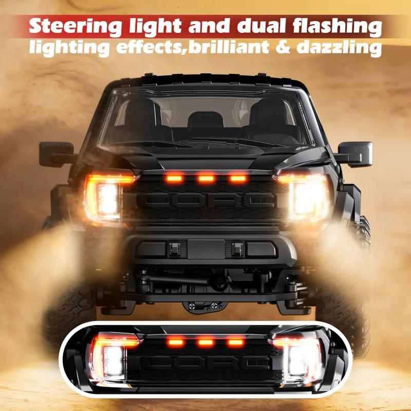 Hongxing F150 Raptor 1 12 Full Scale Rc Remote Control Four Wheel Drive Off Road Climbing Model Pickup Truck With Led Lighting