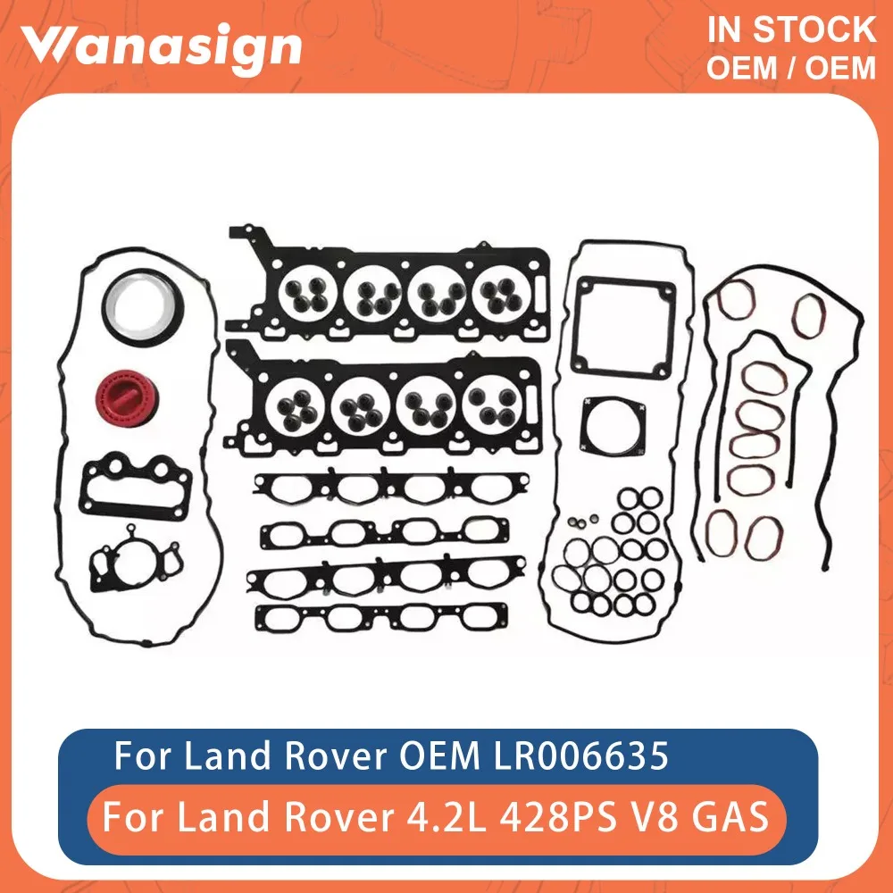 

Engine Overhaul Full Gasket Set Fit 4.2 L For Land Rover Range Rover LR3 Jaguar 428PS 4.2L V8 GAS 2005-2009 LR006635