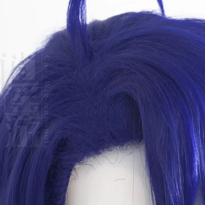 Qq 123 alta qualidade sampo cos 35cm especial dois tons resistente ao calor cabelo sintético festa de halloween anime cosplay perucas peruca