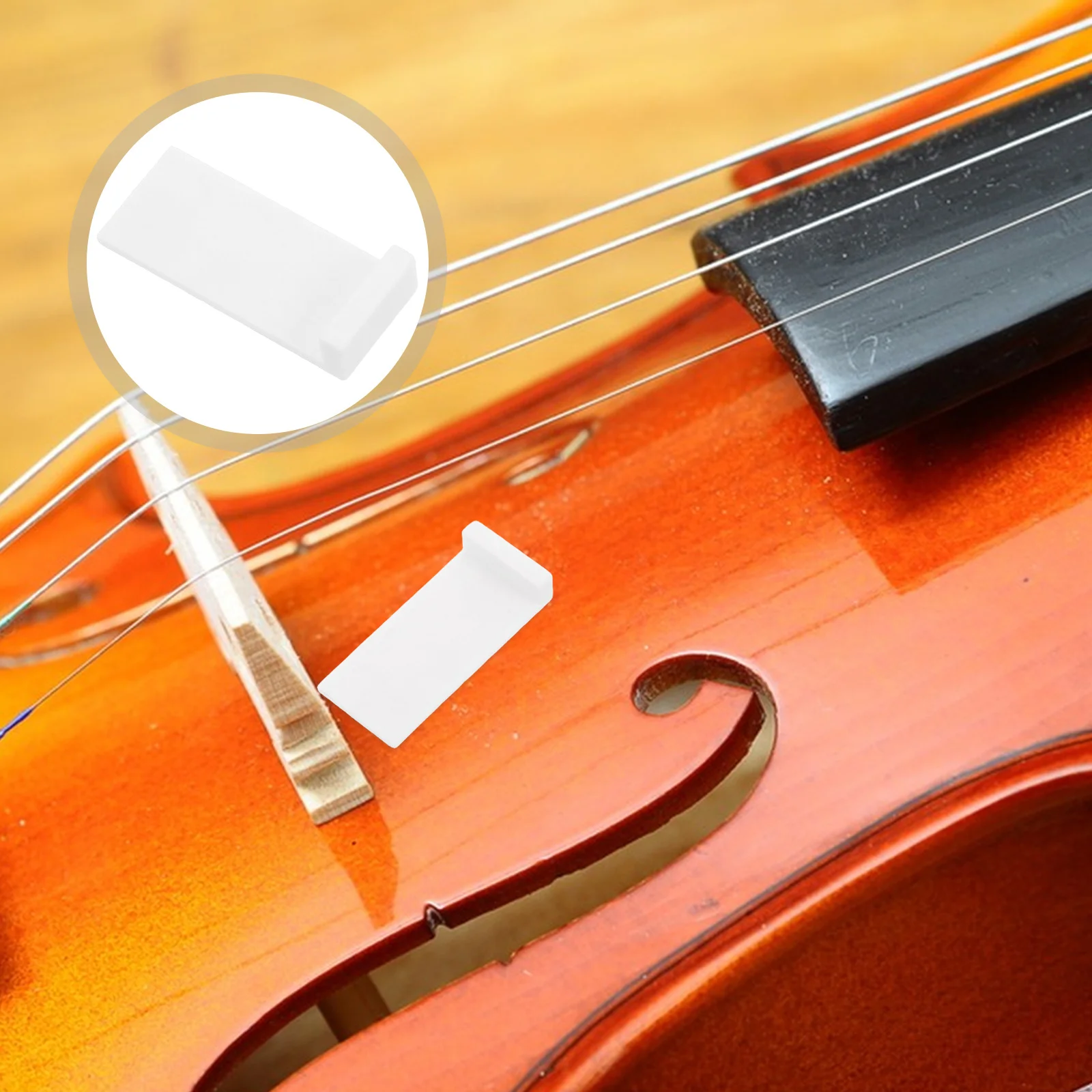 

4Pcs Violin Bow Bone Fittings Repair Replacement Lightweight Professional Violin Bow Tip Repair Kit Enhance Sound Quality