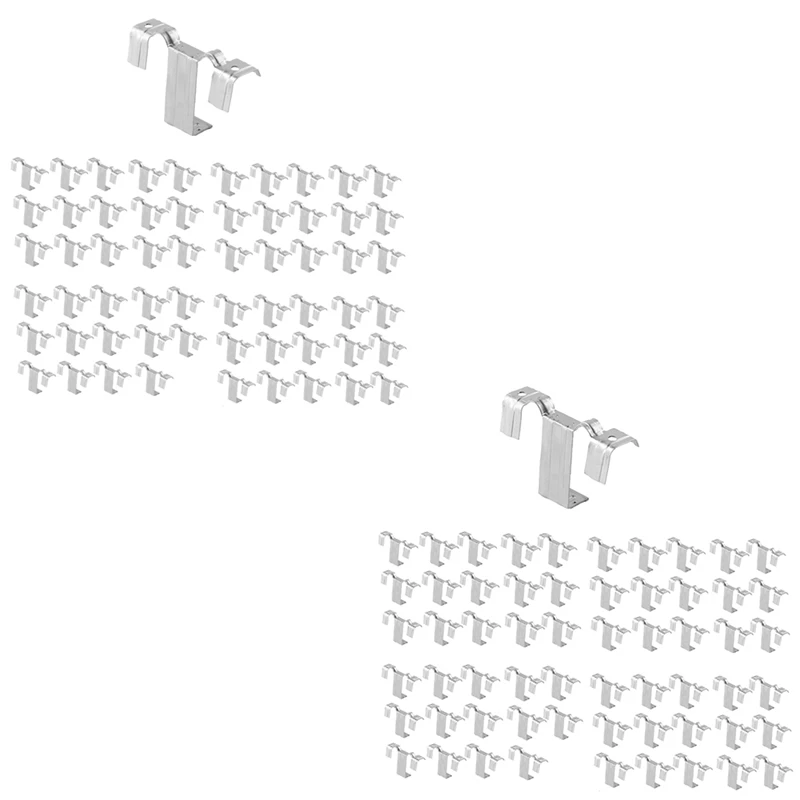 Hot Ltem 60PCS Solar Panel Photovoltaic Water Guide Clip Stainless Steel Deflector Mud Drain Button Water Redirection Clips