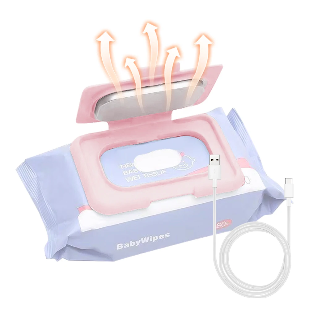 Baby Wipe Warmer Portable Baby Wet Wipes Warmer Heater USB Powered Perfect for Traveling