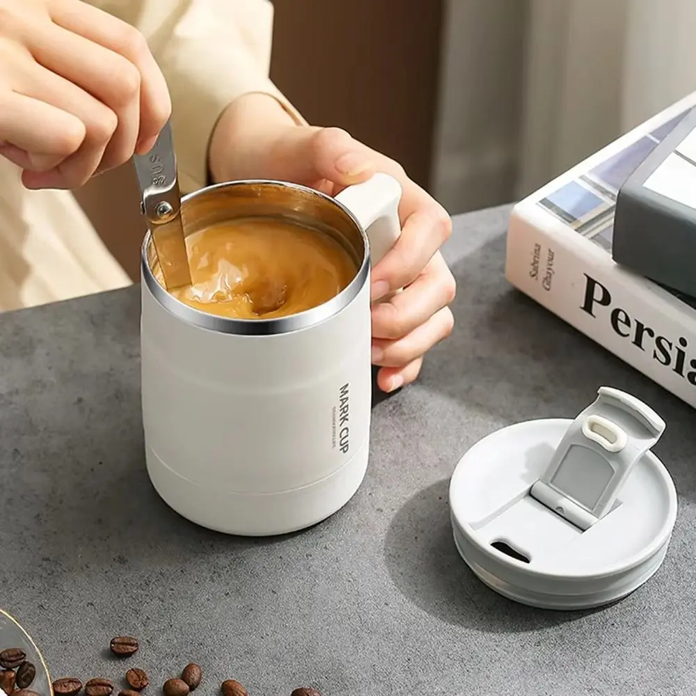 

Double-layer Thermal Coffee Mug Ergonomic Creative Tea Milk Cups Non-Slip Handle Large Capacity Thermos Water Bottle Travel