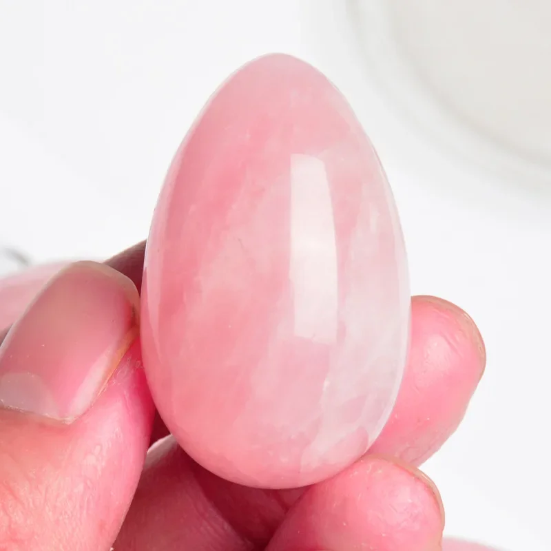 New Women\'s Pink Crystal Beauty Egg Massage Egg Moisturizing Powder Crystal Facial Massager Facial Lifting Jade Massager