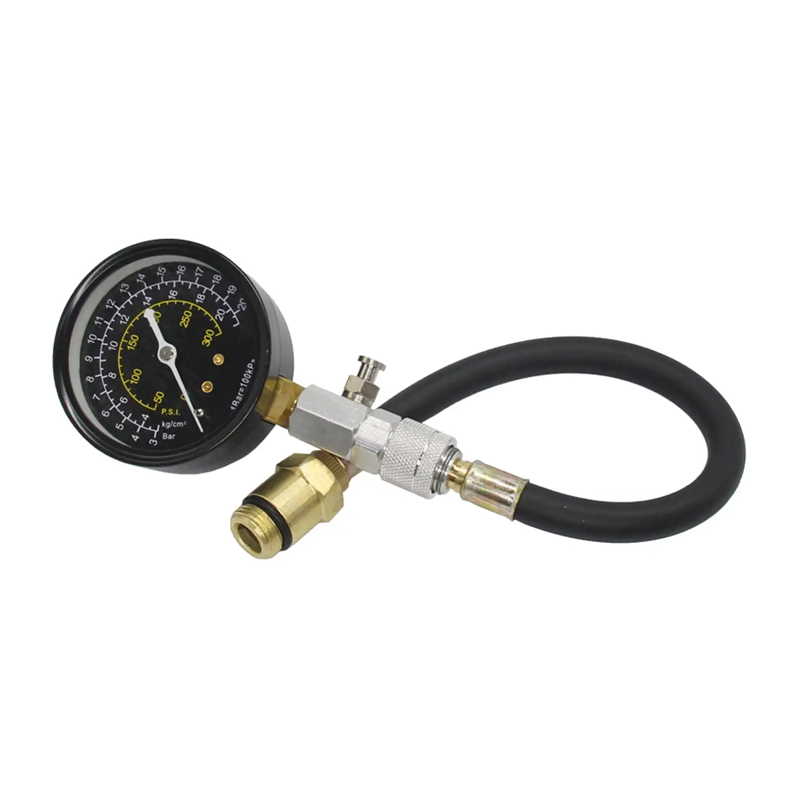 Compression Tester Kit 300 PSI 2000Kpa Auto Pressure Gauge Automotive Tool for