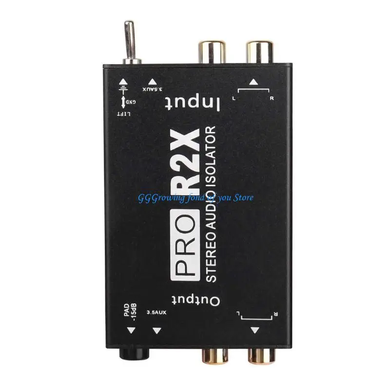 

H9EB Portable Audios Ground Looping Isolator for Improved Sound Claritys in Various Devices Home Theater Car Audios Player