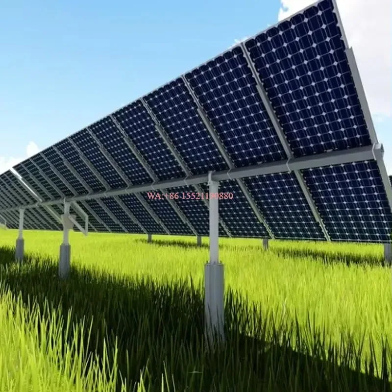 wmwmnu for 5kW 10kW 15kW Single Axis Solar Tracking System Solar Tracker Kit Dual Axis Actuator Tracker