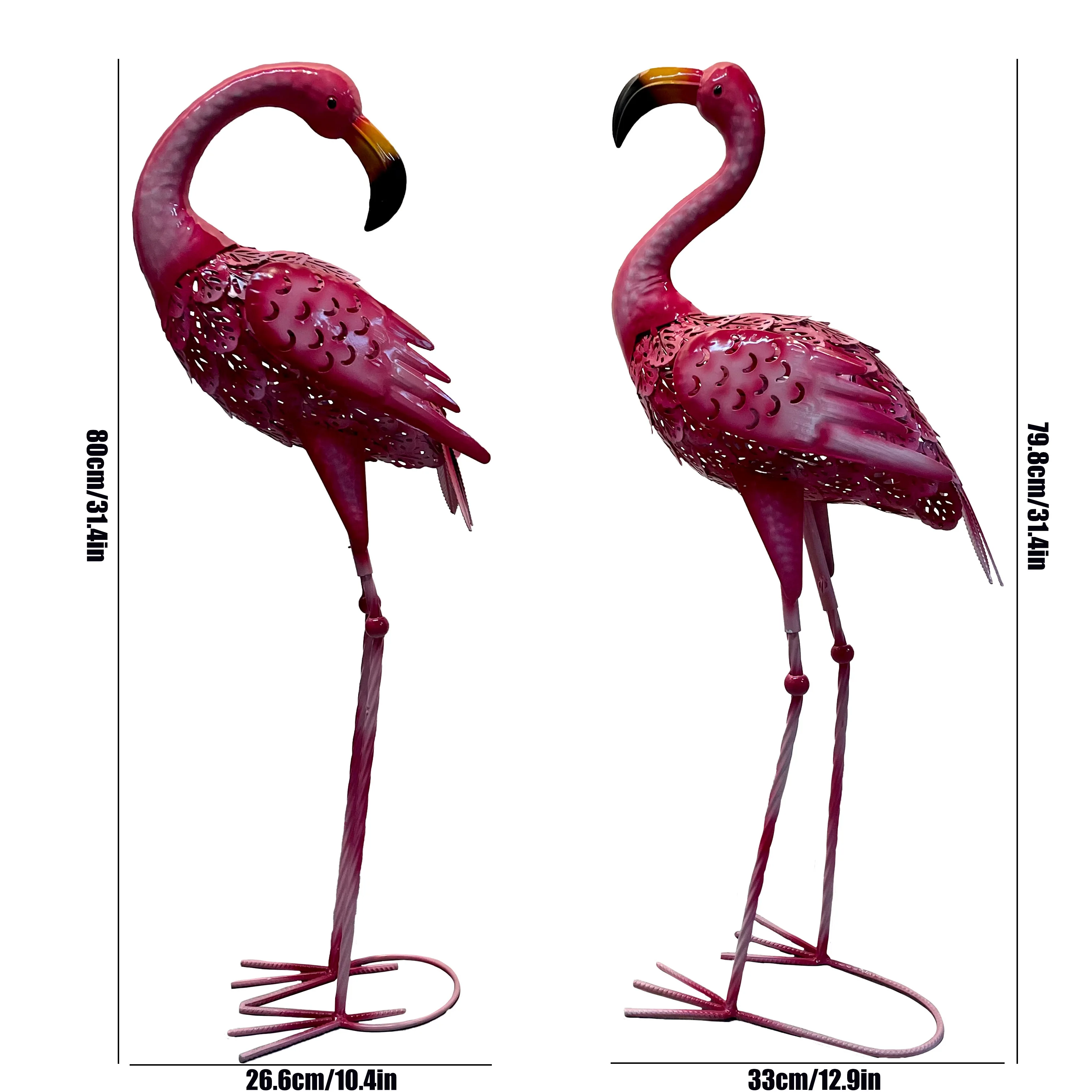 Garden Pink Flamingo Statue Outdoor, Courtyard Lawn Patio Ornament Outdoor Decoration - Unique Housewarming Gift