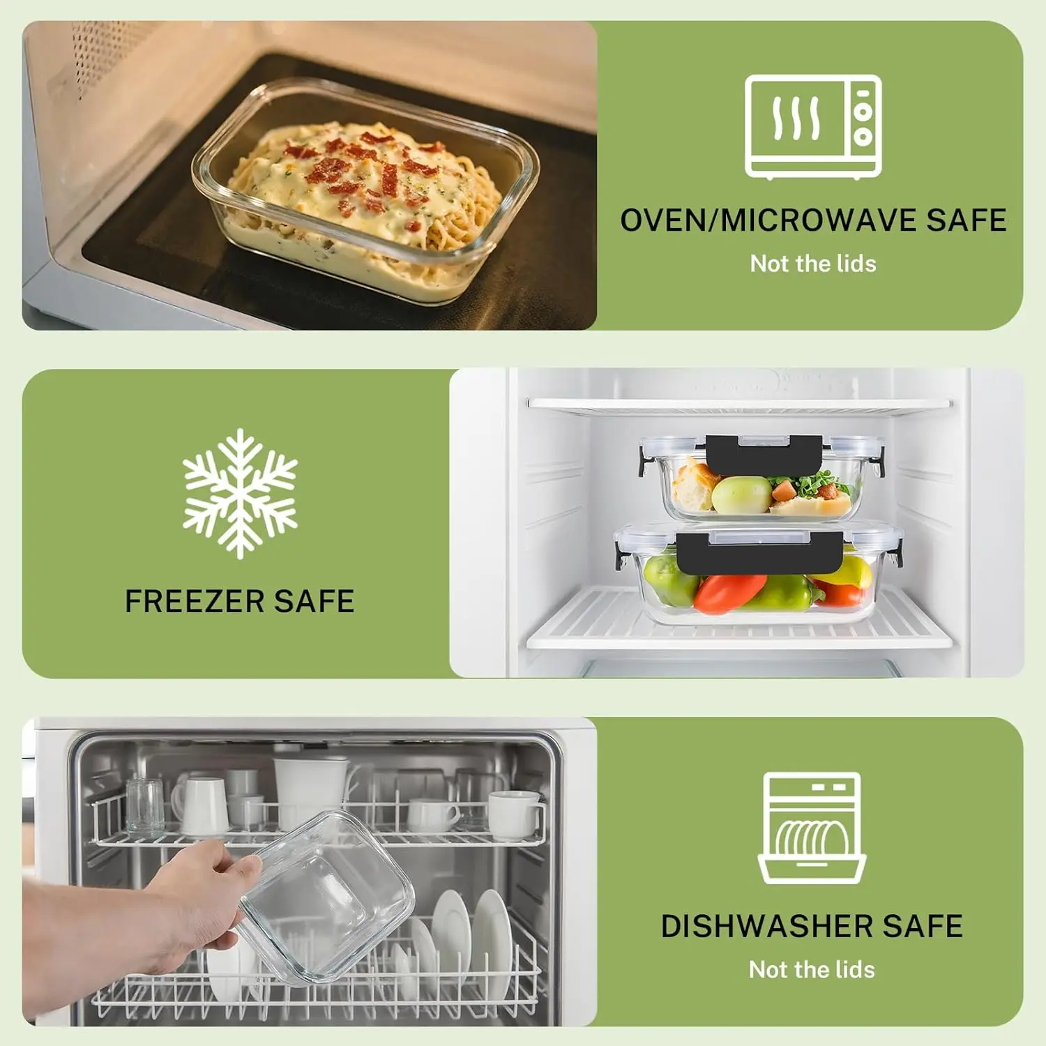 Borosilicate Glass Food Storag - Glass Meal Prep Container บทวิจารณ์และราคา