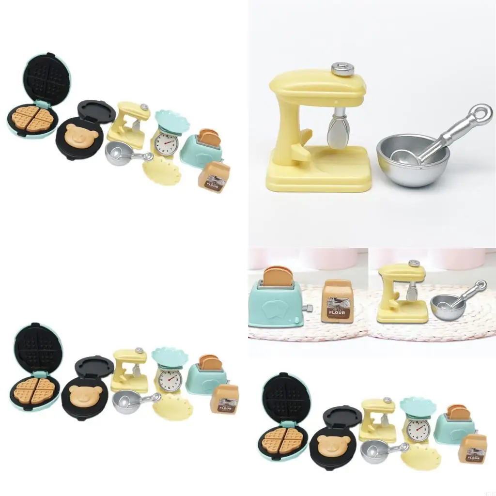 

97BC Образовательные мини -производители хлебных работников для энтузиастов кукол в комплекте с инструментом и посудоказанной