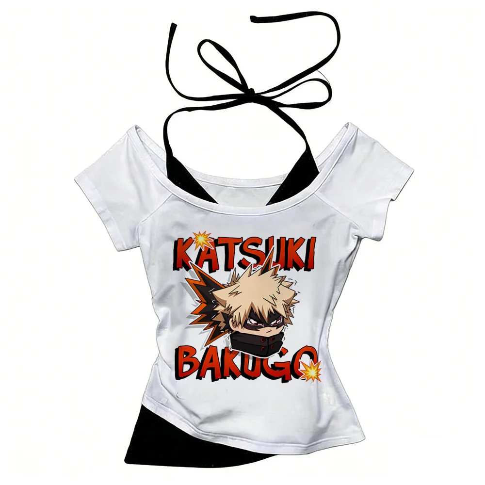 Bakugo tshirt teen Pop Culture Classic Psychedelic hip hop kawaii anime tshirt Y2k women Classic Trendy Graphic image 3